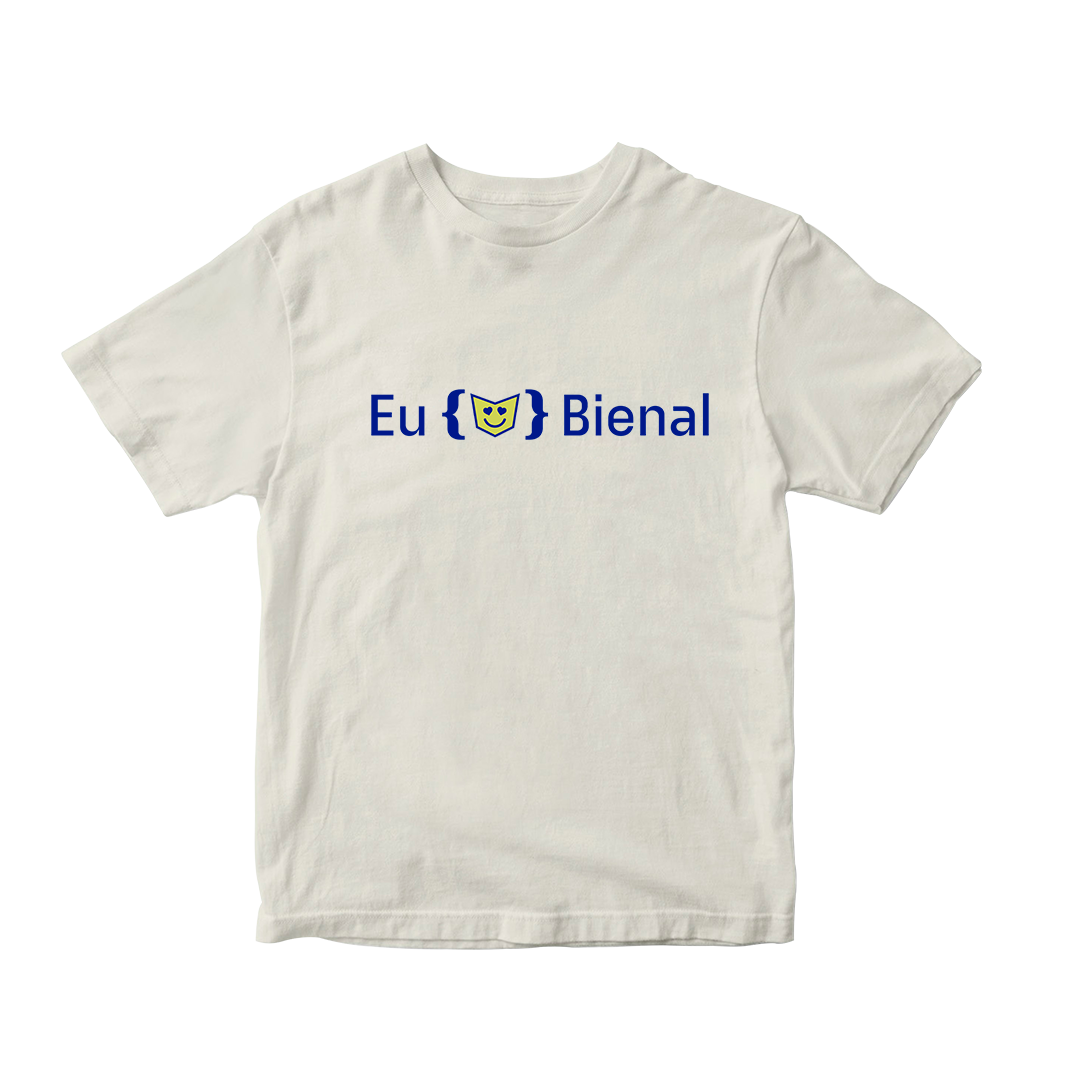 BNL1004 – Camiseta Eu Amo Bienal Branca Frente