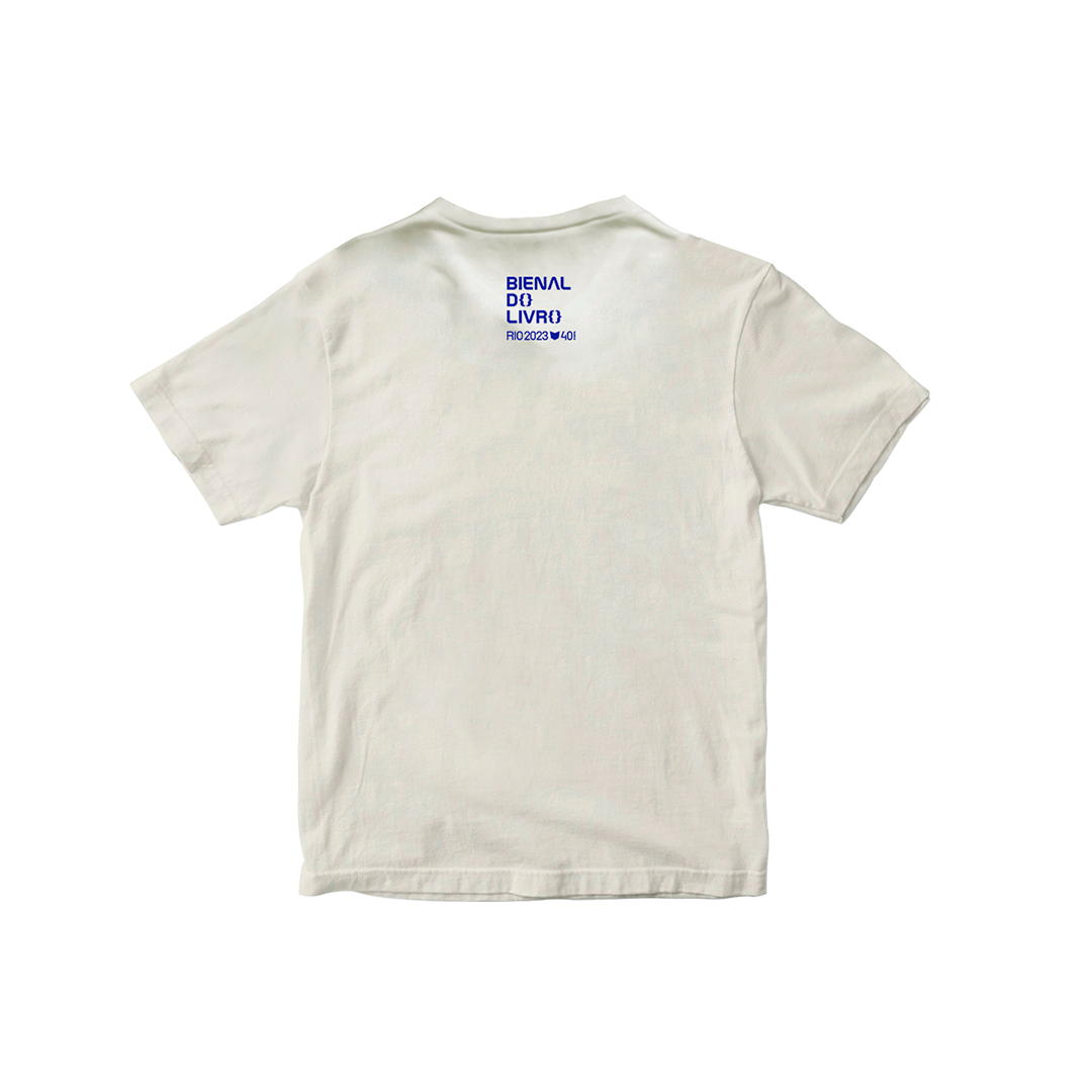 BNL1012 – Camiseta Infantil Ler É Abraçar Branca Costas
